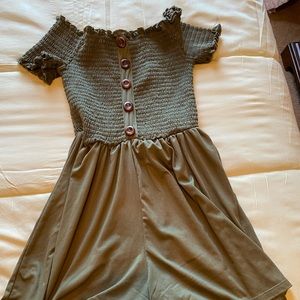 Olive green romper